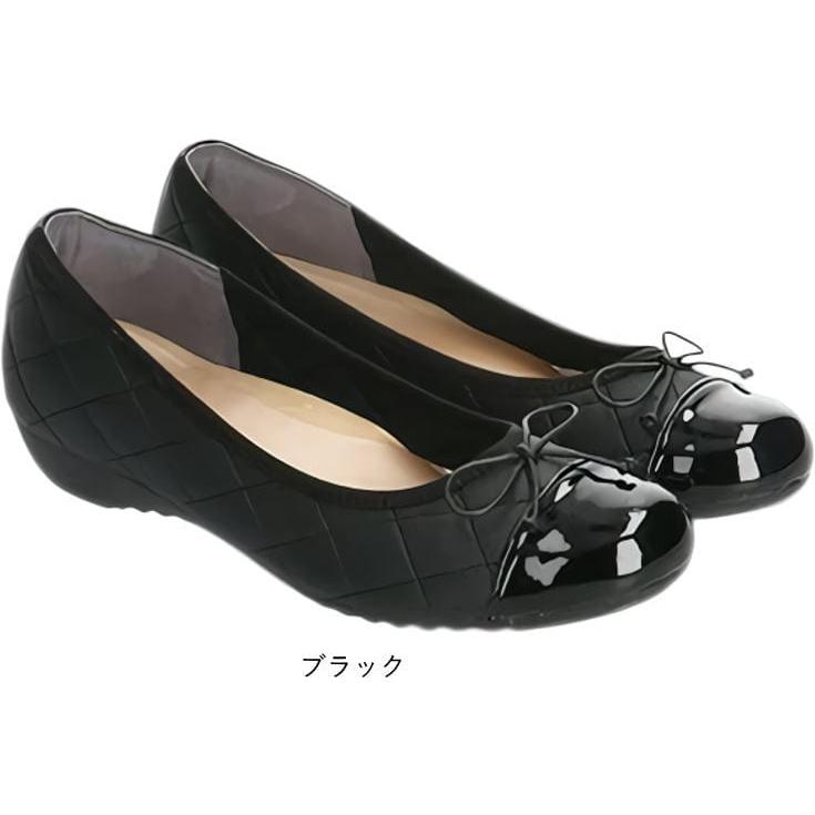 日本製 レディース パンプス ローヒール アーチコンタクト 履きやすい 脱げにくい 婦人靴 ラウンドトゥ フラットシューズ 疲れにくい 通勤 女性用 nc39268 | ARCH CONTACT | 01