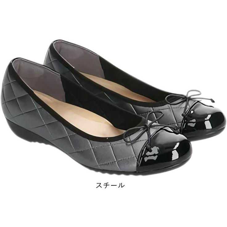 日本製 レディース パンプス ローヒール アーチコンタクト 履きやすい 脱げにくい 婦人靴 ラウンドトゥ フラットシューズ 疲れにくい 通勤 女性用 nc39268 | ARCH CONTACT | 04
