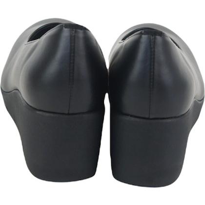 パンプス レディース 痛くない 歩きやすい ヒール 黒 靴 ウエッジ ソール 美脚 厚底 ラウンドトゥ 仕事 コンフォート シューズ ファーストコンタクト nc39600s | FIRST CONTACT | 07