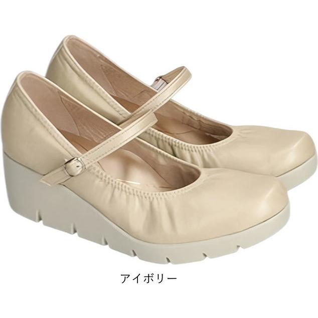 日本製 レディース パンプス ファーストコンタクト 厚底 ウェッジソール ストラップ ラウンドトゥ 痛くない 履きやすい 歩きやすい 疲れない 柔らかい nc39607 | FIRST CONTACT | 12