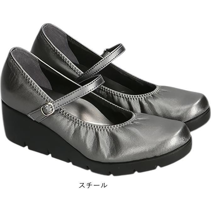 日本製 レディース パンプス ファーストコンタクト 厚底 ウェッジソール ストラップ ラウンドトゥ 痛くない 履きやすい 歩きやすい 疲れない 柔らかい nc39607 | FIRST CONTACT | 15