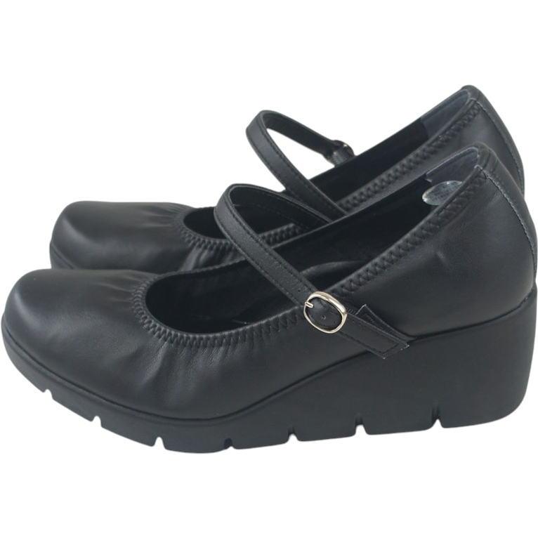 日本製 レディース パンプス ファーストコンタクト 厚底 ウェッジソール ストラップ ラウンドトゥ 痛くない 履きやすい 歩きやすい 疲れない 柔らかい nc39607 | FIRST CONTACT | 17