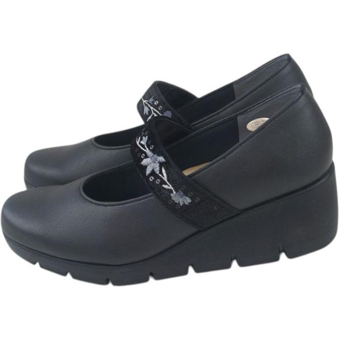 日本製 レディース パンプス ファーストコンタクト 厚底 ウェッジソール ストラップ ラウンドトゥ 痛くない 履きやすい 歩きやすい 疲れない 柔らかい nc39611 | FIRST CONTACT | 05