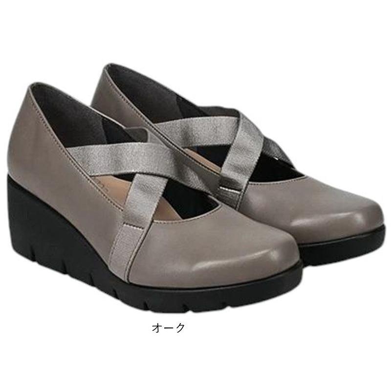 日本製 レディース パンプス ウェッジソール クロスストラップ FIRST CONTACT 歩きやすい 痛くない 走れるパンプス 甲ストラップ 厚底 靴 黒 nc39619 | FIRST CONTACT | 13
