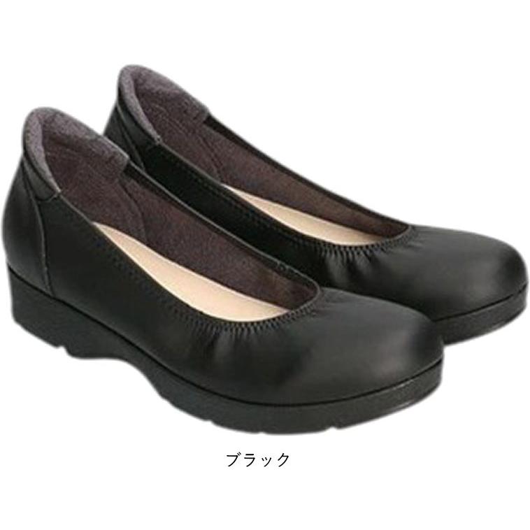 日本製 レディース パンプス アーチコンタクト 痛くない 柔らかい 靴 ウェッジソール ラウンドトゥ プレーン 軽量 歩きやすい 疲れにくい 滑りにくい nc49540 | ARCH CONTACT | 09