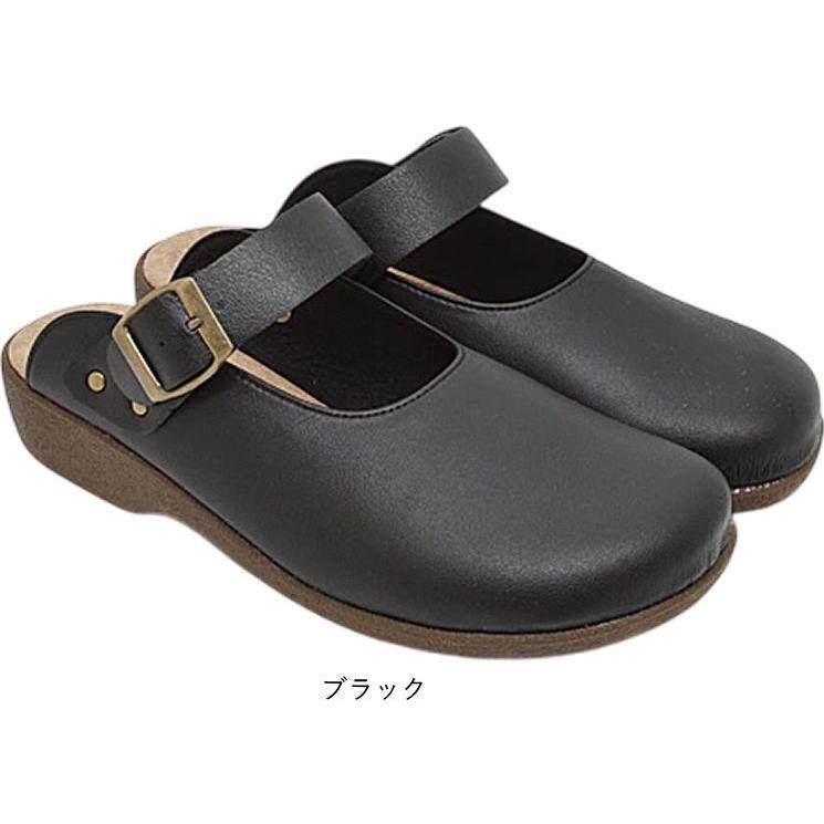 日本製 サンダル レディース クッション サボサンダル 前ふさがり つっかけ 黒 ウェッジソール 靴 歩きやすい おしゃれ コンフォート 母の日 nc6884 | Santa Barbara Polo & Racquet Club | 01
