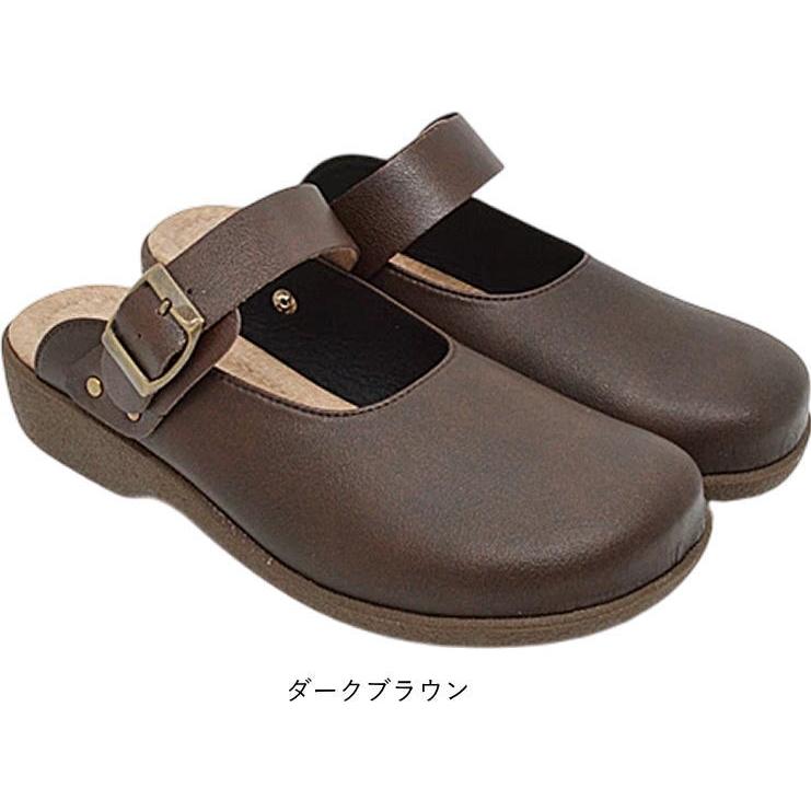 日本製 サンダル レディース クッション サボサンダル 前ふさがり つっかけ 黒 ウェッジソール 靴 歩きやすい おしゃれ コンフォート 母の日 nc6884 | Santa Barbara Polo & Racquet Club | 02