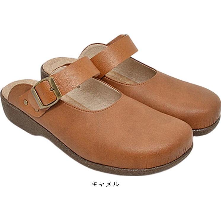 日本製 サンダル レディース クッション サボサンダル 前ふさがり つっかけ 黒 ウェッジソール 靴 歩きやすい おしゃれ コンフォート 母の日 nc6884 | Santa Barbara Polo & Racquet Club | 03