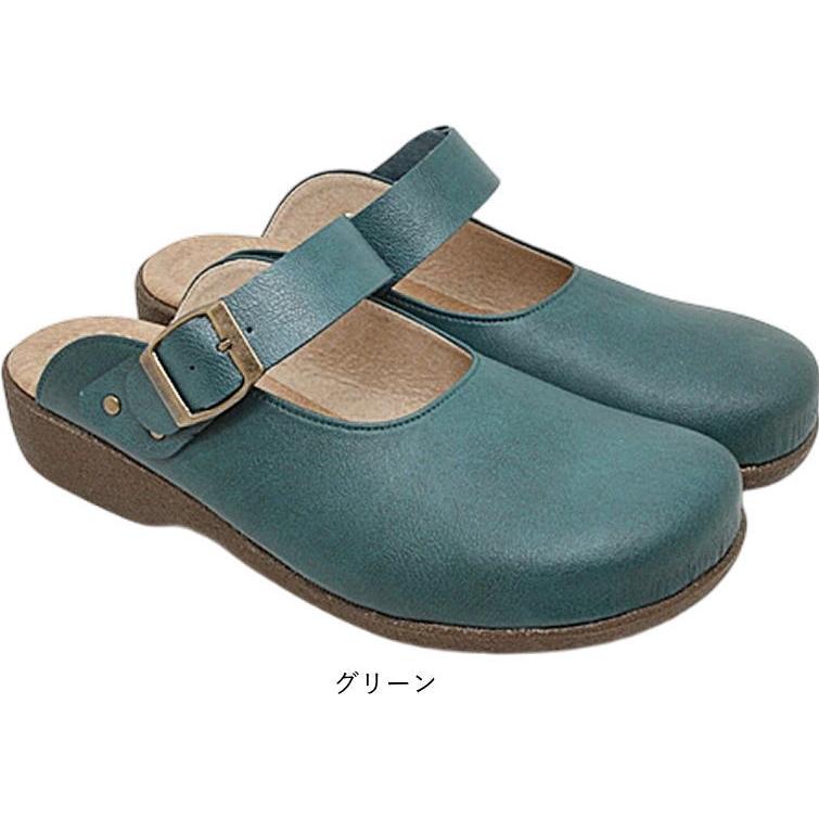 日本製 サンダル レディース クッション サボサンダル 前ふさがり つっかけ 黒 ウェッジソール 靴 歩きやすい おしゃれ コンフォート 母の日 nc6884 | Santa Barbara Polo & Racquet Club | 05