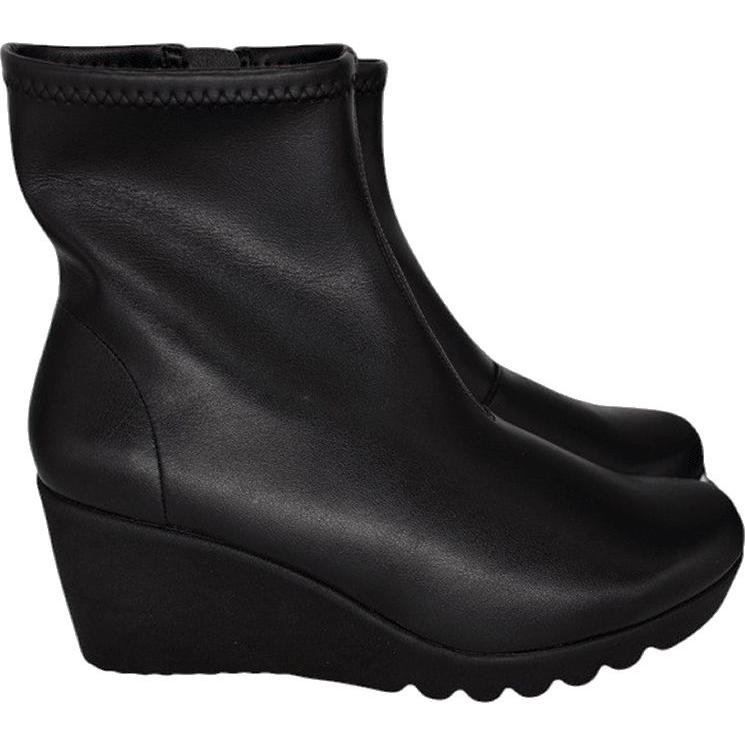 ブーツ ストレッチ ショートブーツ アーチコンタクト Arch CONTACT 7センチヒール 軽量 軽い レディース 日本製 歩きやすい ブラック 秋冬 美脚 nc69600 | ARCH CONTACT | 06