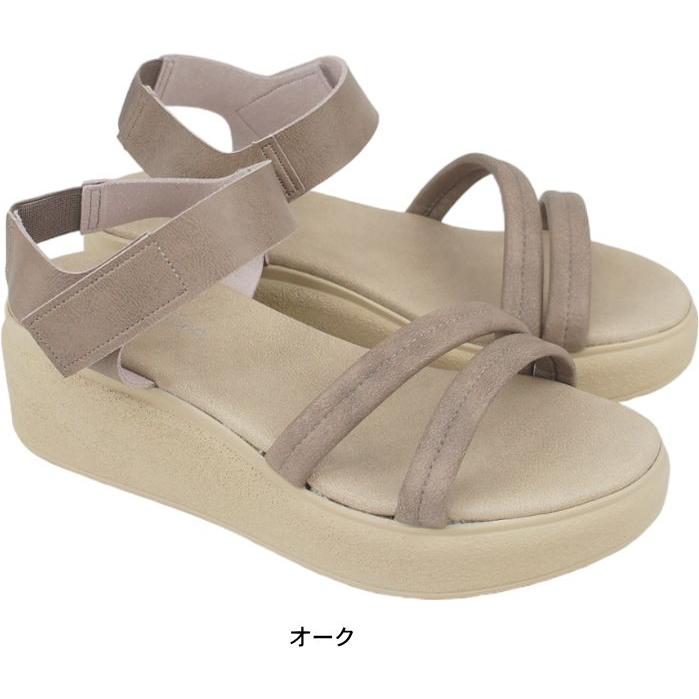 サンダル レディース ストラップ 日本製 厚底 プラットフォーム ウエッジ ヒール ソール ぺたんこ フラット 痛くない やわらかい 軽い 夏 nc83202 |  | 03