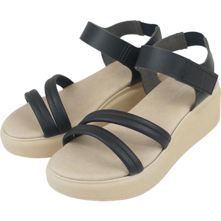 サンダル レディース ストラップ 日本製 厚底 プラットフォーム ウエッジ ヒール ソール ぺたんこ フラット 痛くない やわらかい 軽い 夏 nc83202 |  | 04