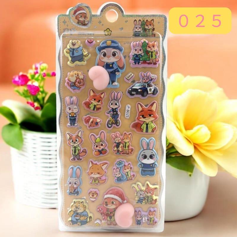 ズートピア キャラクター おしりシール ぷくぷくシール 可愛い 3D 立体 シール 立体 手帳シール 3D クリア シール ぷっくり メール便 osh2 |  | 02