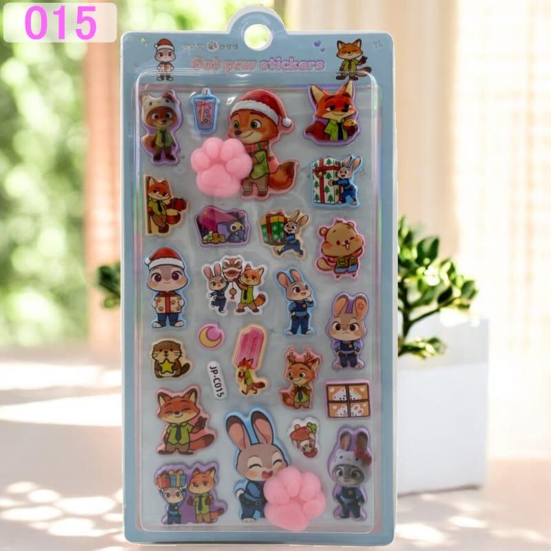 ズートピア キャラクター おしりシール ぷくぷくシール 可愛い 3D 立体 シール ドロップシール 立体 手帳シール 3D クリア シール ぷっくり メール便 osh2 |  | 11