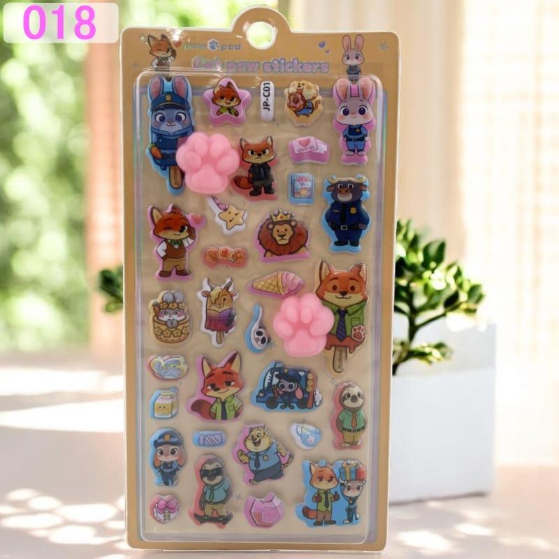 ズートピア キャラクター おしりシール ぷくぷくシール 可愛い 3D 立体 シール ドロップシール 立体 手帳シール 3D クリア シール ぷっくり メール便 osh2 |  | 14