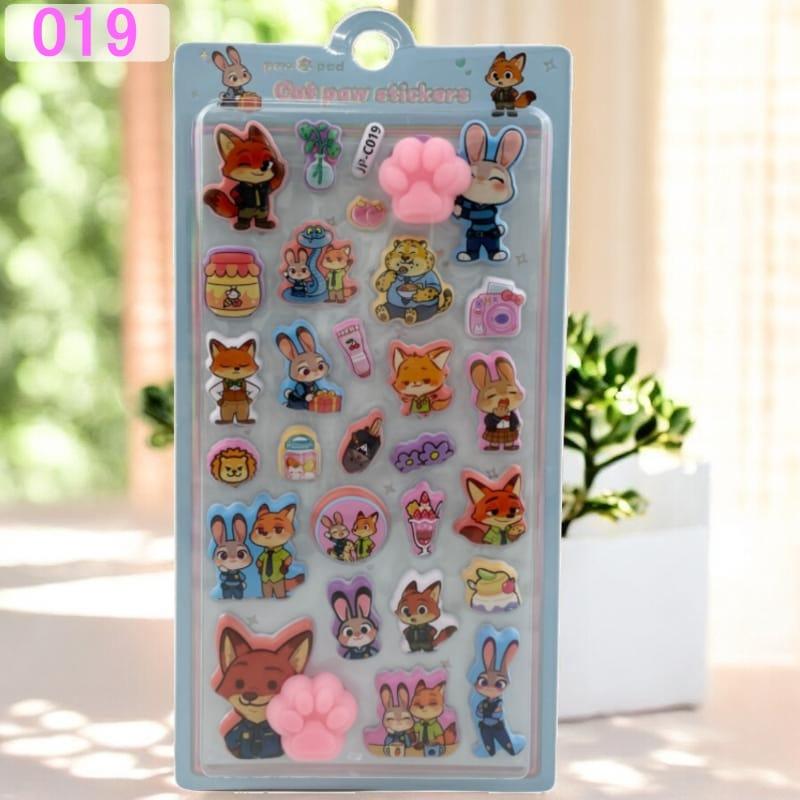 ズートピア キャラクター おしりシール ぷくぷくシール 可愛い 3D 立体 シール ドロップシール 立体 手帳シール 3D クリア シール ぷっくり メール便 osh2 |  | 15