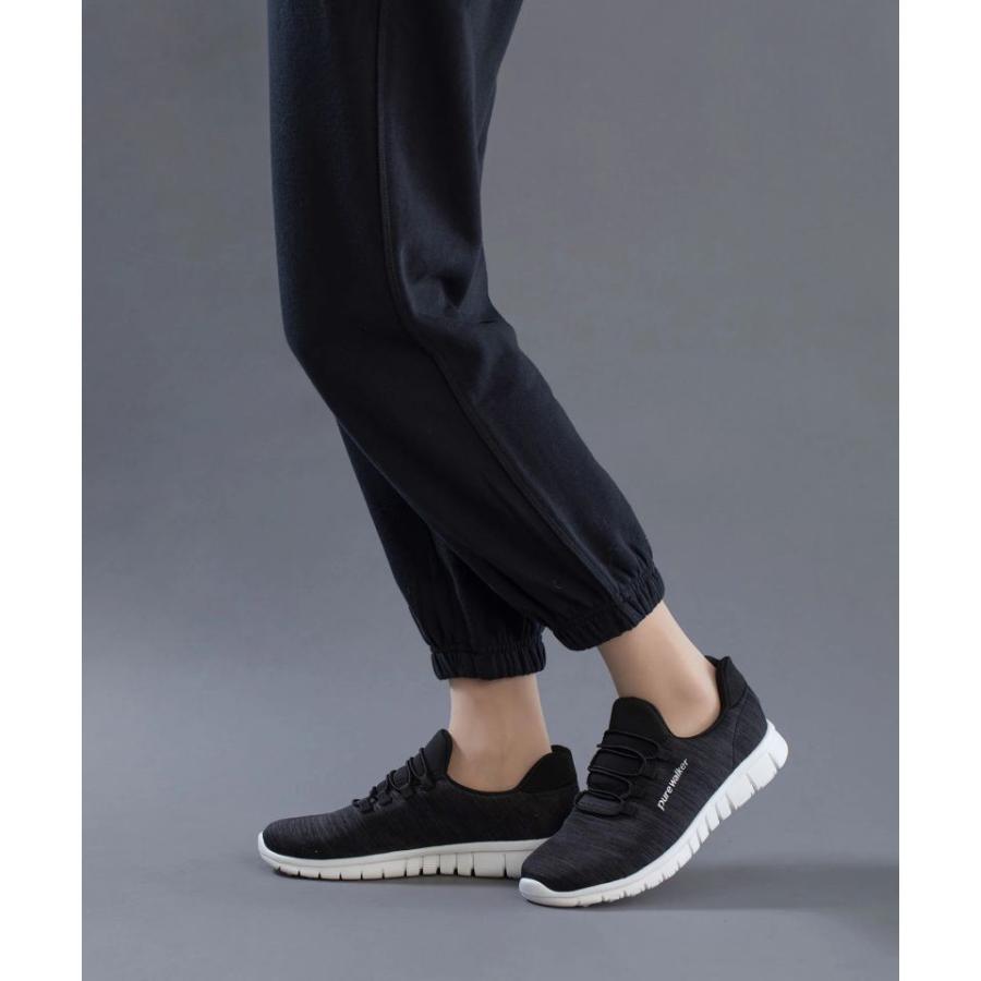 スッポリ履けて楽ちん 今話題の ハンズフリー スニーカー レディース スリッポン ピュアウォーカー pure walker 軽量 シューズ 靴 運動靴 ウォーキング pw1501 | pure walker | 11