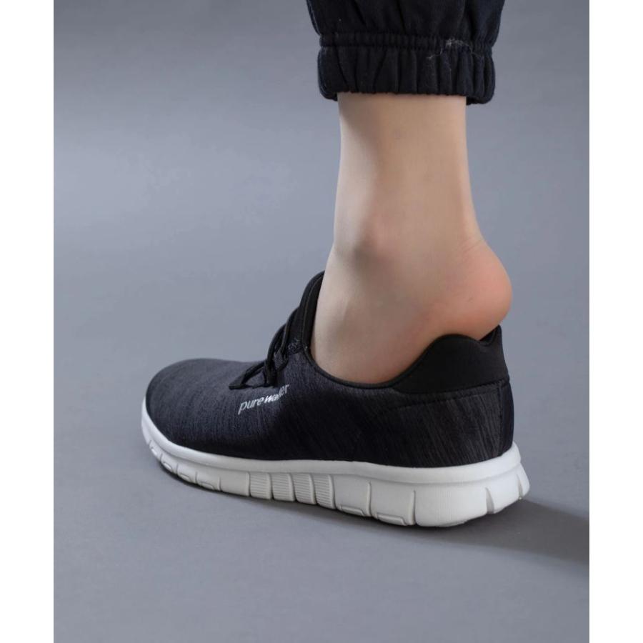 スッポリ履けて楽ちん 今話題の ハンズフリー スニーカー レディース スリッポン ピュアウォーカー pure walker 軽量 シューズ 靴 運動靴 ウォーキング pw1501 | pure walker | 07