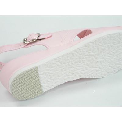 働く女性の ナースサンダル ピュアウォーカー オフィスサンダル ナースシューズ レディース 疲れにくい 静か 白 黒 ピンク ウエッジ ヒール 安い pw7601 | pure walker | 03