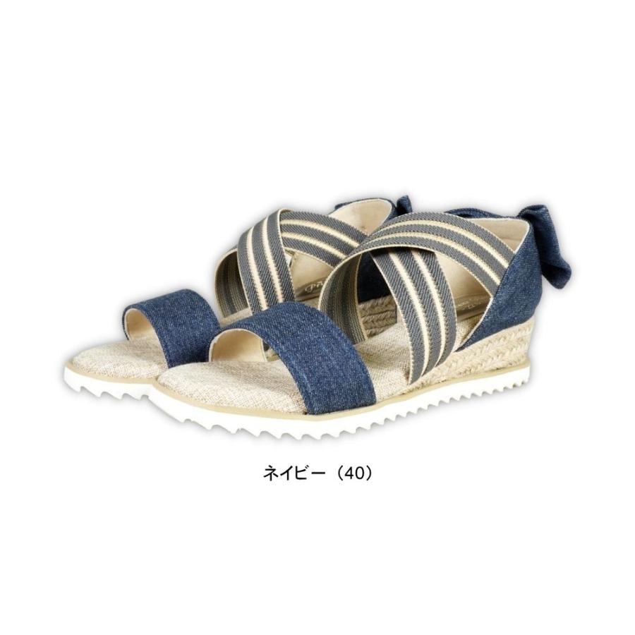 バックリボン サンダル ストラップ ウエッジ ソール ヒール フットベット ゴム バンド 女の子 ガール ガーリー 子供 キッズ ジュニア rio43633 |  | 04