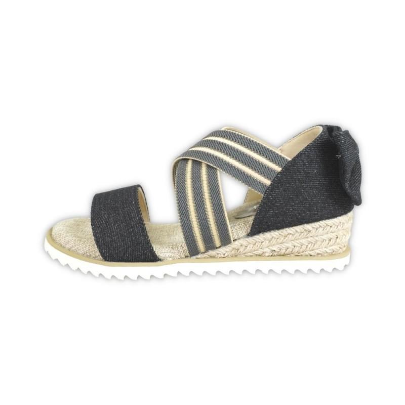 バックリボン サンダル ストラップ ウエッジ ソール ヒール フットベット ゴム バンド 女の子 ガール ガーリー 子供 キッズ ジュニア rio43633 |  | 06