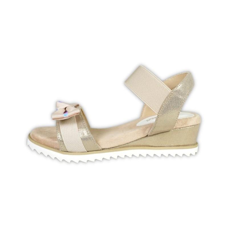 リボン サンダル ストラップ ウエッジ ソール ヒール フットベット ゴム バンド 女の子 ガール ガーリー 子供 キッズ ジュニア rio43634 |  | 05