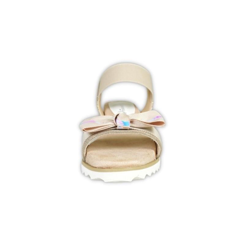 リボン サンダル ストラップ ウエッジ ソール ヒール フットベット ゴム バンド 女の子 ガール ガーリー 子供 キッズ ジュニア rio43634 |  | 06