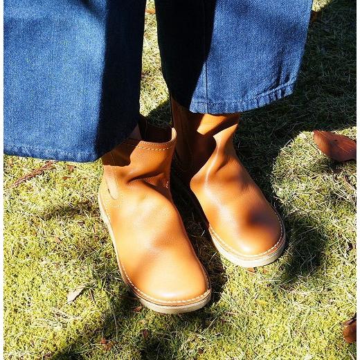 ショート ブーツ レディース サイドゴア ペコス チャッカー 本革 レザー 牛 皮 ぺたんこ くしゅ クシュ モーイ MOOI！ roymf146 送料無料 |  | 06