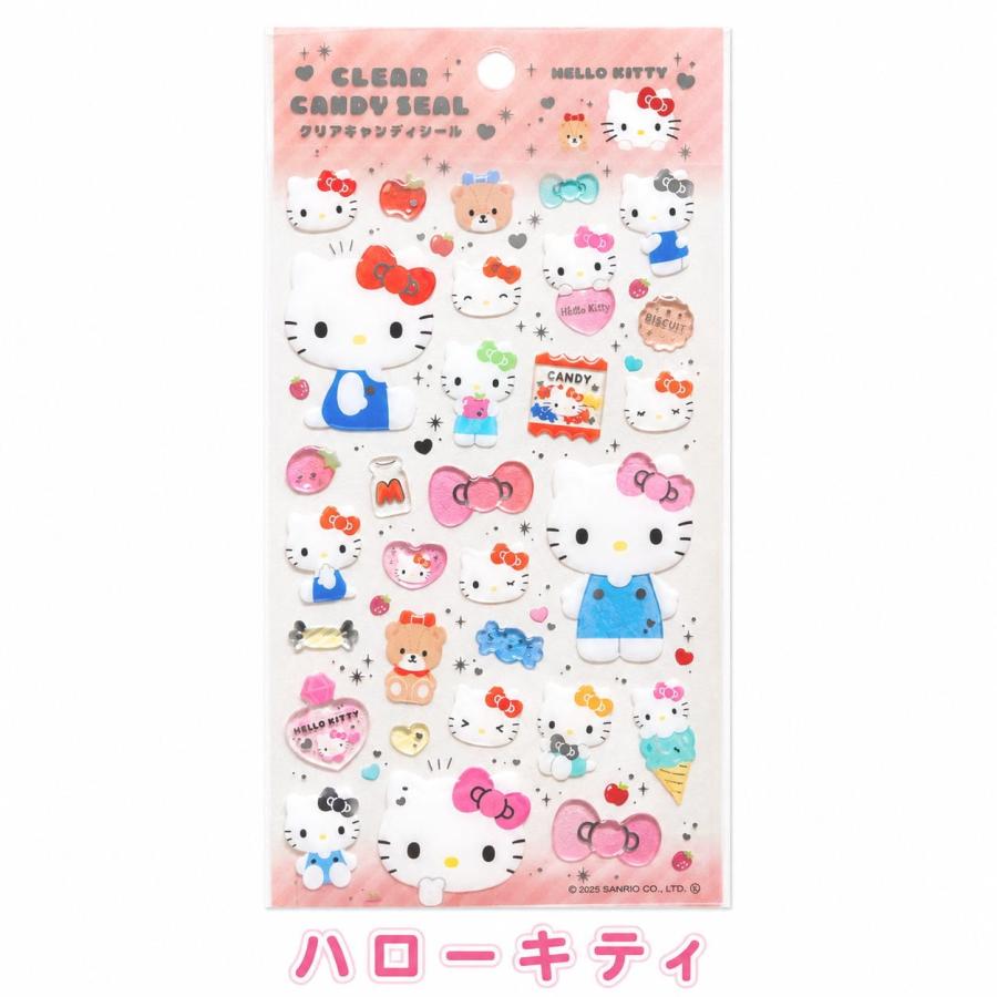 サンリオキャラクターズ クリアキャンディシール ハローキティ マイメロディ クロミ ポムポムプリン シナモロール ハンギョドン ケロッピ メール便 sdsaccs |  | 01