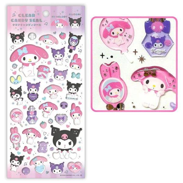 サンリオキャラクターズ クリアキャンディシール ハローキティ マイメロディ クロミ ポムポムプリン シナモロール ハンギョドン ケロッピ メール便 sdsaccs |  | 07