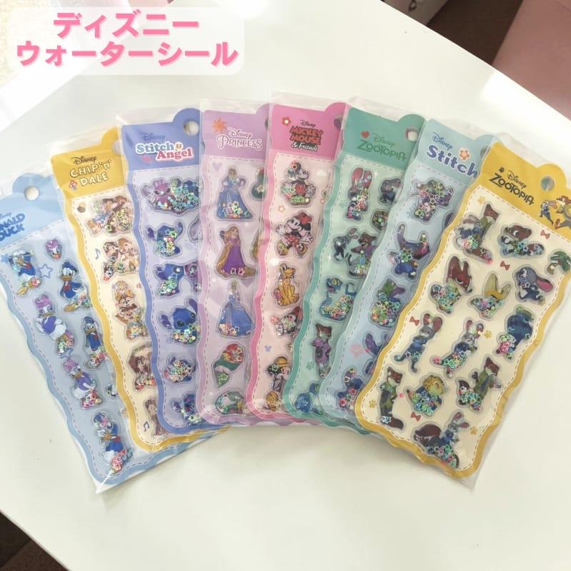 ディズニー キャラクター クリスタルシール ウォーターシール ぷくぷく