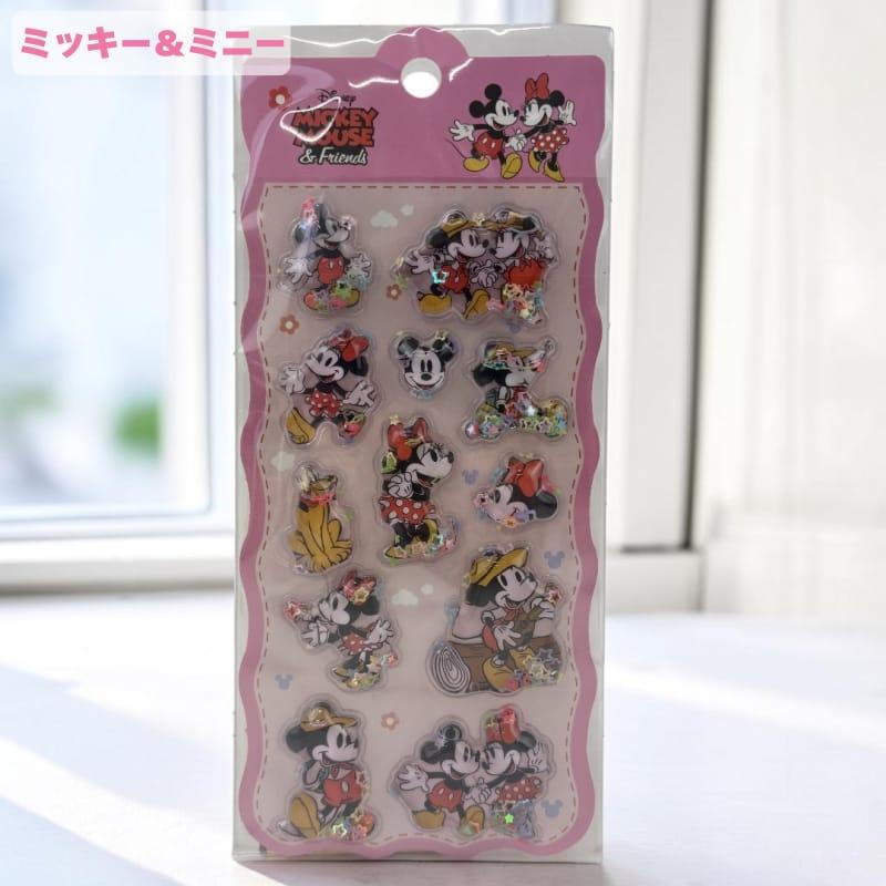 ディズニー キャラクター クリスタルシール ウォーターシール ぷくぷく