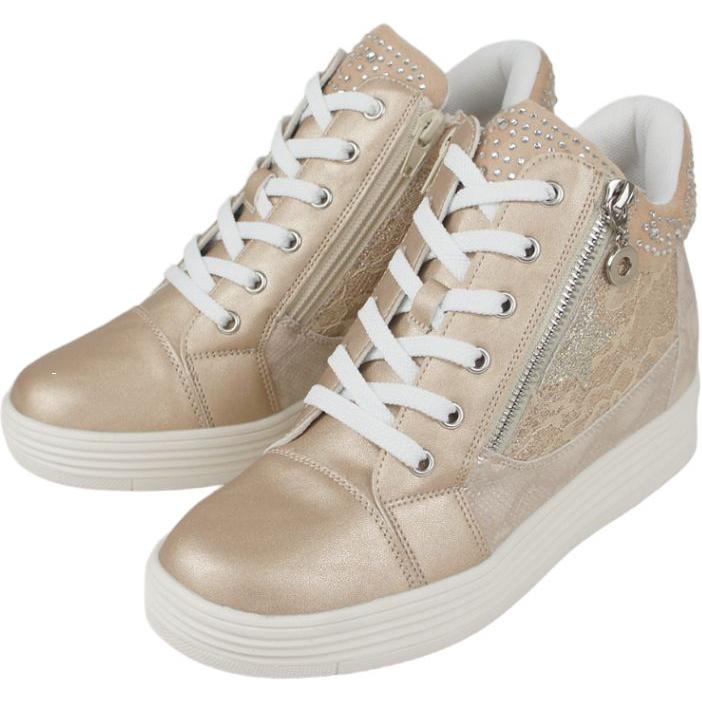 厚底 美脚 インヒール スニーカー レディース 6cm ヒール 厚底 ビジュー スタッズ 黒 ブラック ホワイト 白 シューズ 靴 30代 40代 50代 プラットフォーム sm302 |  | 11