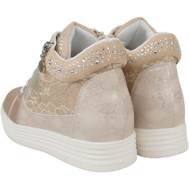 厚底 美脚 インヒール スニーカー レディース 6cm ヒール 厚底 ビジュー スタッズ 黒 ブラック ホワイト 白 シューズ 靴 30代 40代 50代 プラットフォーム sm302 |  | 13