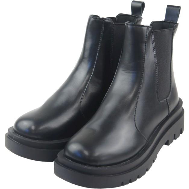 レディース ブーツ サイドゴア エンジニア ショートブーツ 厚底ブーツ プラットフォーム ワークブーツ 歩きやすい ローヒール sm5201 |  | 10