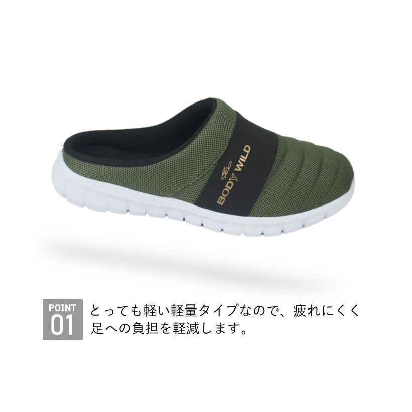 ボディワイルド BODY WILD ボディーワイルド メンズ サンダル サボサンダル バブーシュ クロッグサンダル 軽量 軽い スポーツ 春 夏 父の日 tabmh1540 | BODY WILD | 04