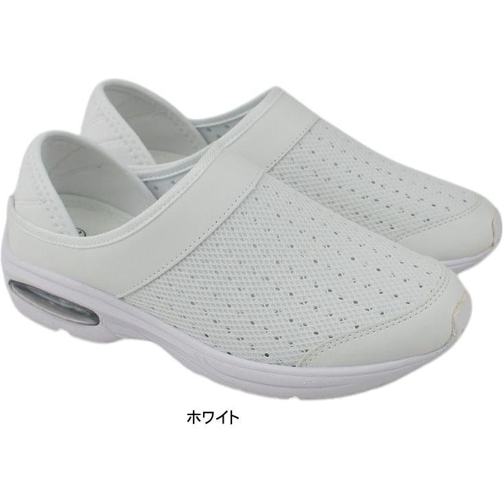 ざっく様　ホワイト スリッポン ナースサンダル Nurse（ナース） ナースシューズ レディース スリッポン 2WAY キック