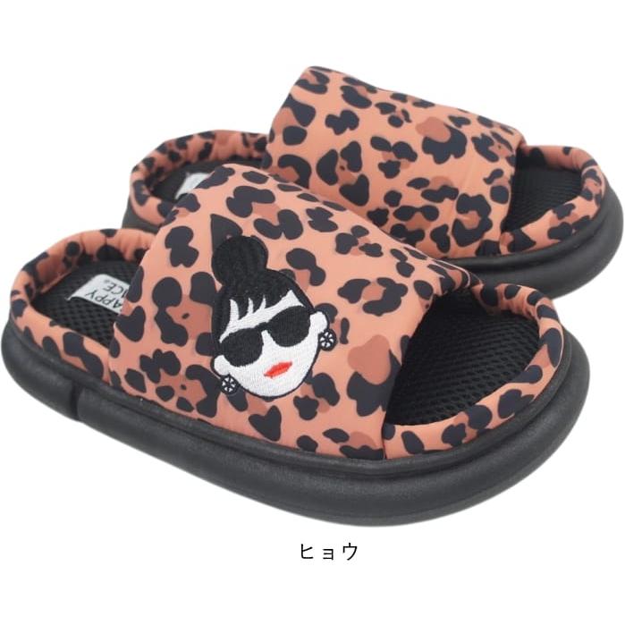 サンダル レディース 滑りにくい フラット ぺたんこ クッション 厚底 軽い 軽量 やわらかい おしゃれ スリッパ ハッピーフェイス HAPPYFACE レディエマ tk10076 |  | 05