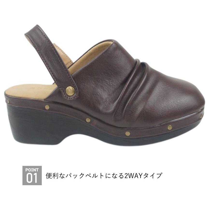 Put's 厚底2Wayサボ ブラック23 .0cm 日本製 Put's 厚底2Wayサボ ブラック23 .0cm 日本製 Put's 厚底2Wayサボ