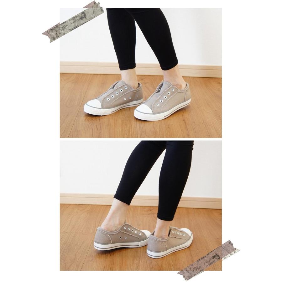 ひも無し レディース スニーカー スリッポン キャンバス ローカット tk19451 送料無料 |  | 04