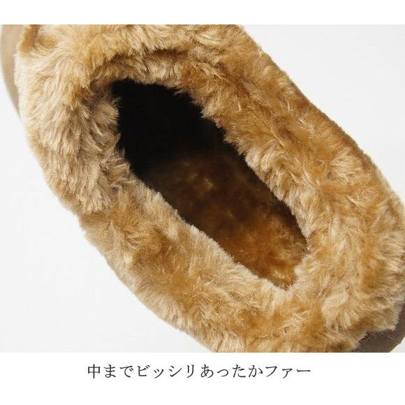レディース ムートン サボ サンダル モコモコ あったか ボア
