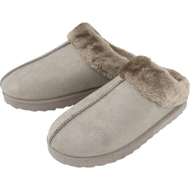 レディース ムートン サボ サンダル モコモコ あったか ボア ファー