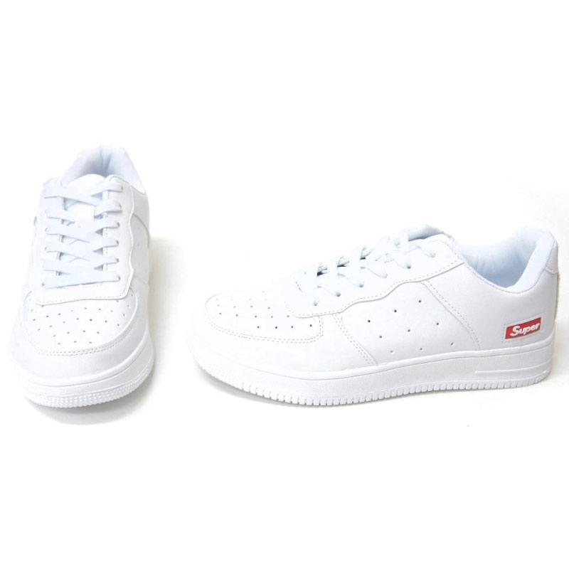 Super スニーカー メンズ ローカット LOW CUT 合皮 ひも 紐 ブラック 黒 バスケット バッシュ ウォーキング コート フィットネス 作業靴 男性 tk29618 |  | 03