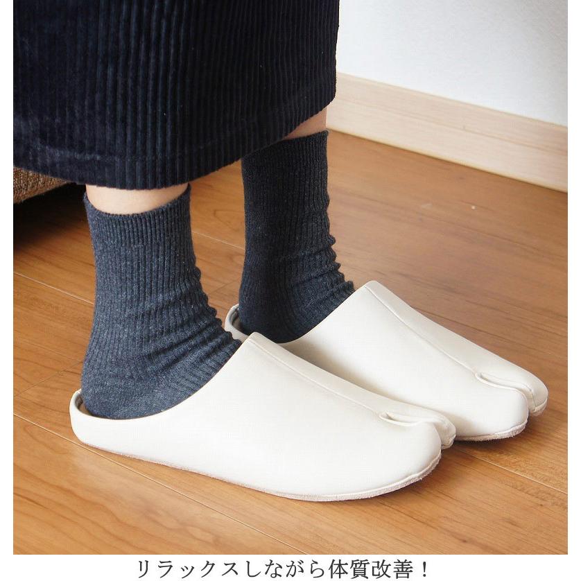 ルームシューズ おしゃれ 人気 スリッパ メンズ レディース オフィス 足袋 tabiフォーマル ぺたんこ 疲れない シンプル サボ GIFT ギフト 28116 28601 |  | 02