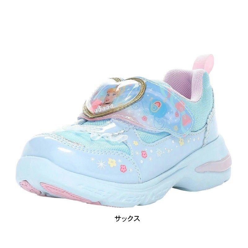 光る靴 ムーンスター キッズ スニーカー 女の子 ピンク(アリエル