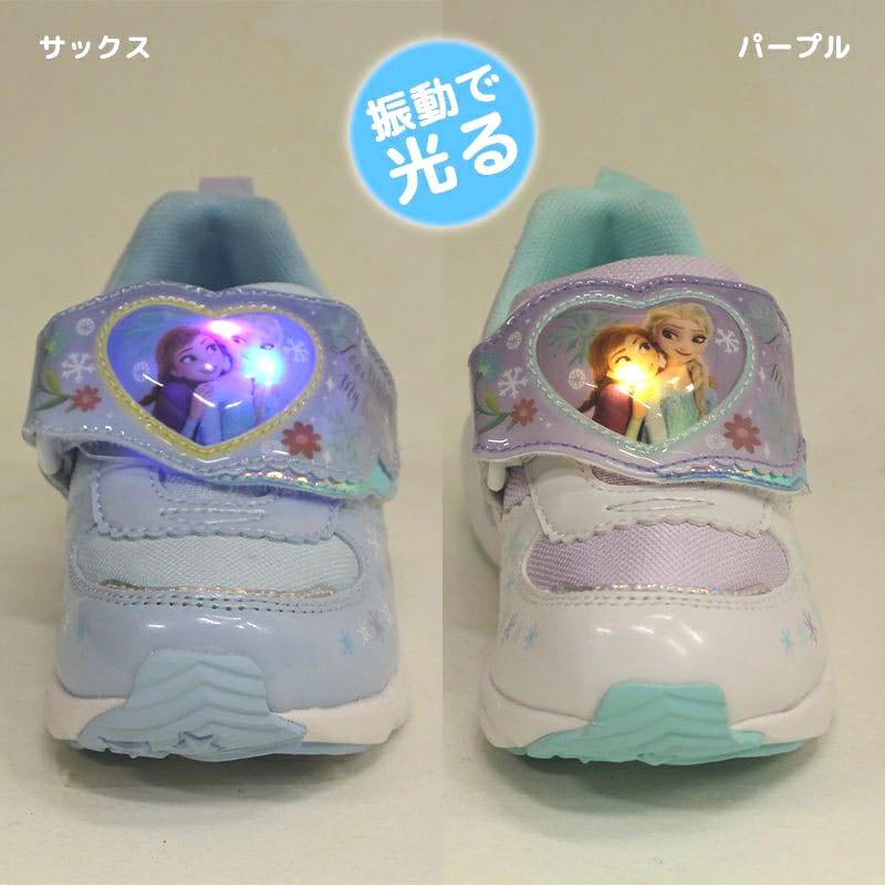 アナと雪の女王 光る靴 ムーンスター キッズ スニーカー 女の子 アナ