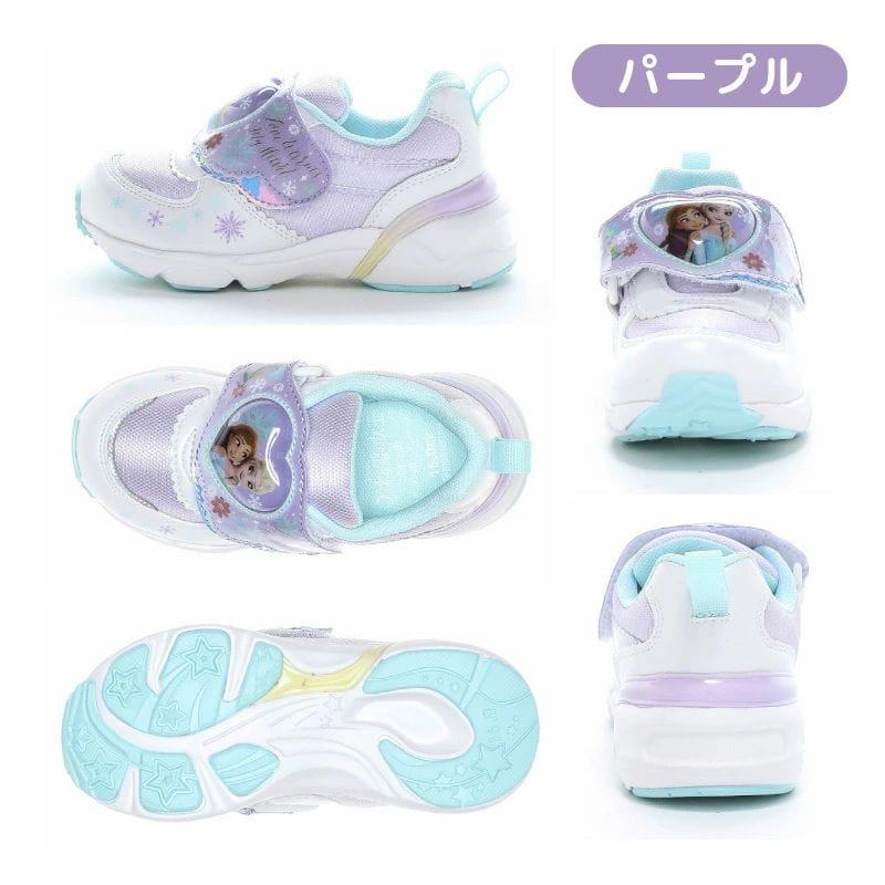 アナと雪の女王 光る靴 ムーンスター キッズ スニーカー 女の子 アナ