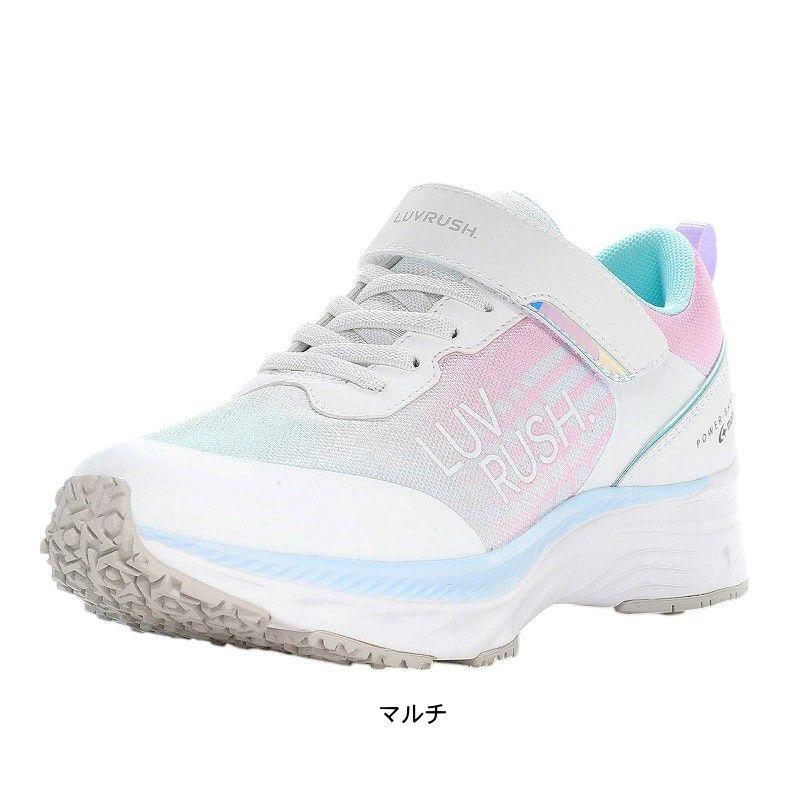 幅広 3E スニーカー マジック ベルクロ 女の子用 ムーンスター スーパースター ラブラッシュ LUVRUSH キッズ ジュニア tmlv1214 | ムーンスター スーパースター | 02