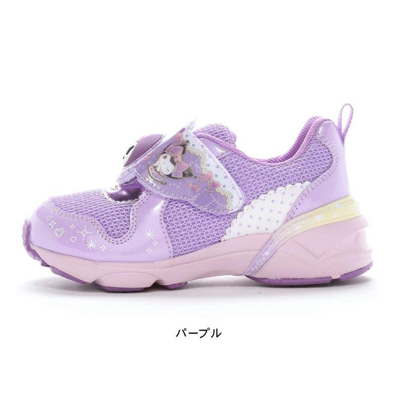 サンリオ ハローキティ シナモロール クロミ子供靴 キッズ スニーカー SA C034 ピンク ミント パープル moonstar ムーンスター 光る LED搭載 女の子 tmsac034 | MoonStar | 02