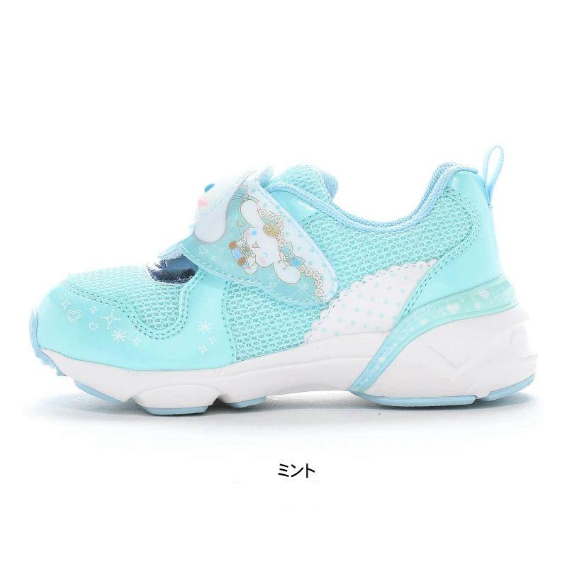 サンリオ ハローキティ シナモロール クロミ子供靴 キッズ スニーカー SA C034 ピンク ミント パープル moonstar ムーンスター 光る LED搭載 女の子 tmsac034 | MoonStar | 03